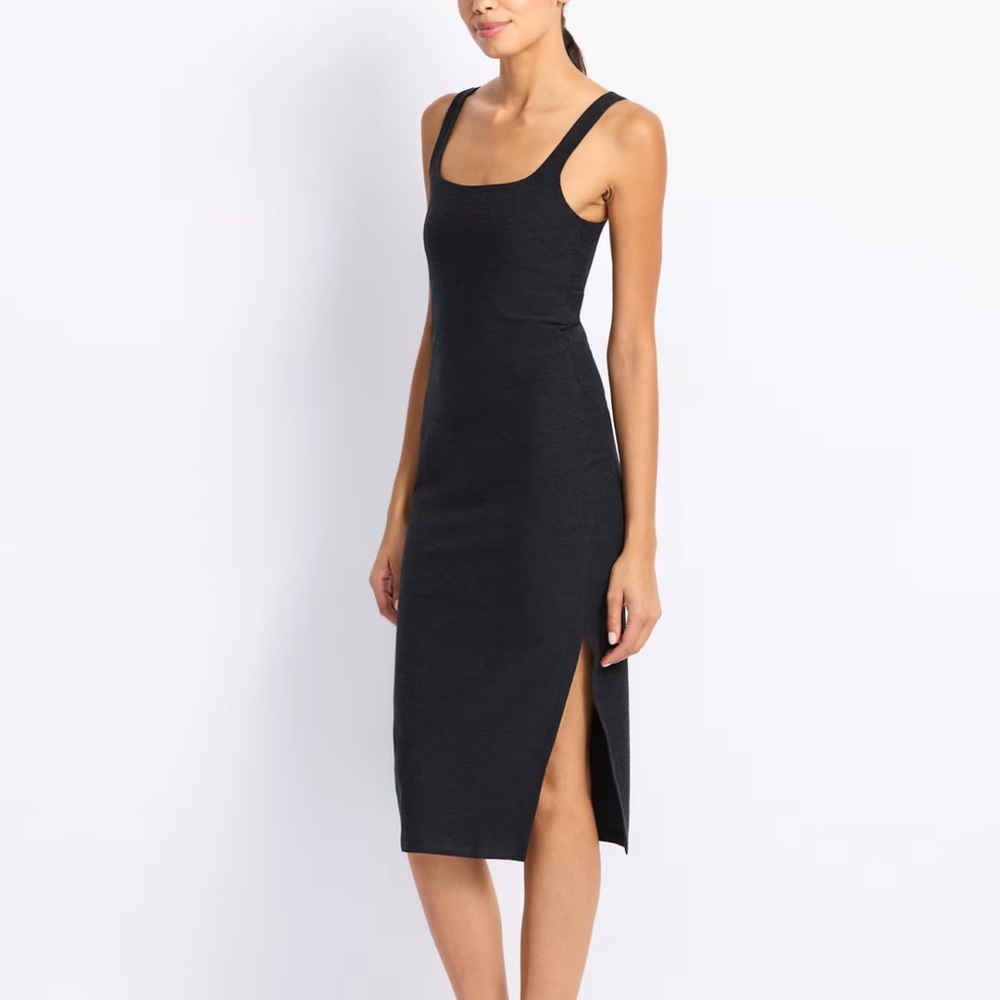 Beyond Yoga Black Midi Dress